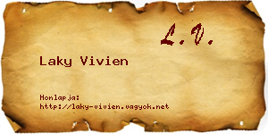 Laky Vivien névjegykártya